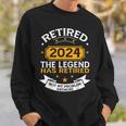 Retired 2024 Retirement Apparel For & Women Sweatshirt Gifts for Him