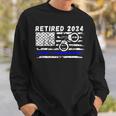 Retired Police Officer 2024 Retirement Sweatshirt Gifts for Him