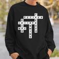 Retirement Crossword Puzzle Sweatshirt Gifts for Him