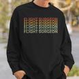 Retro 70S Flight Surgeon Job Title Sweatshirt Gifts for Him