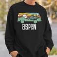 Retro Aspen Colorado Outdoor Hippie Van Graphic Sweatshirt Gifts for Him