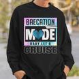 Retro Baecation Mode Baby Let's Cruise Love Vacation Couples Sweatshirt Gifts for Him