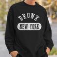 Retro Cool Vintage Bronx New York Distressed College Style Sweatshirt Gifts for Him