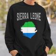 Retro Sierra Leone Flag Vintage Throwback Sport Sweatshirt Gifts for Him