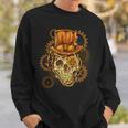 Retro Steampunk Skull Vintage Gears Goth Sweatshirt Gifts for Him