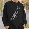 Retro Trumpet Sketch For Trumpet Sweatshirt Geschenke für Ihn