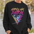 Retro Vintage 80S Apres Ski Patrol Sweatshirt Geschenke für Ihn