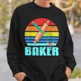 Retrointage Baker Awesome Baker s Geschenk Sweatshirt Geschenke für Ihn