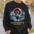Retrot Rex Dinosaur Eclipse Solar April 8Th 2024 Astronomy Sweatshirt Gifts for Him