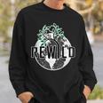 Rewild David Attenborough Save Earth Environmental Sweatshirt Gifts for Him