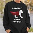 Rhcp Red Hot Chili Pupper Peppers Parody Puppy Doggy Puppies Sweatshirt Gifts for Him