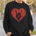 Rock Music Lover Vintage Heart Rock Hand Sweatshirt Gifts for Him