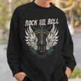 Rock And Roll Guitarraintage Rock Music Sin Mangas Camisa de entrenamiento Regalos para él