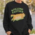 Rolling Fatties Weed Cat Marijuana Sweatshirt Gifts for Him