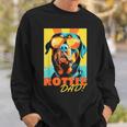 Rottie Dad — Rottweiler Papa Imintage-Look Lustig Sweatshirt Geschenke für Ihn