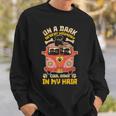 Rottweiler Artwork Painting Desert Highway Sweatshirt Gifts for Him