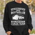 With Rottweiler Chaos Team Rottweiler Sweatshirt Geschenke für Ihn