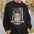 Rottweiler Dad Cool Vintage Retro Proud American Sweatshirt Gifts for Him
