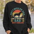 Rottweiler Dad Vintage Rottweiler Dog Father's Day Sweatshirt Gifts for Him