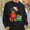 Rottweiler Dog I Love Santa Cute Rotti Pup Christmas Sweatshirt Gifts for Him