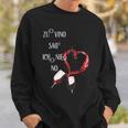 Rotwein Liebhaber Herz-Design Sweatshirt für Weinliebhaber Geschenke für Ihn