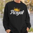 Royal Gold Crown Sweatshirt Gifts for Him