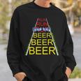 Run Run Run Beer Beer Beer Running Sweatshirt Gifts for Him