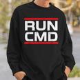 Run Cmd Programmer Sys Admin Sweatshirt Geschenke für Ihn