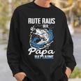 Rute Raus Der Papa Hat Laune Fischer Sweatshirt Geschenke für Ihn