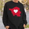 Saarland Heart Love Homeland Saarländer Sweatshirt Geschenke für Ihn