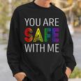You Are Safe With Me Sweatshirt Gifts for Him