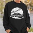 San Francisco California Vintage Skyline Apparel Sweatshirt Gifts for Him