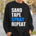 Sand Tape Spray Repeat Automotive Car Painter Sweatshirt Gifts for Him