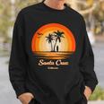 Santa Cruz California Vintage Retro Ca Surfing Sweatshirt Gifts for Him