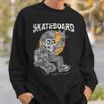 Santa Cruz Skateboard Retro Vintage Skateboarding Skull Boy Sweatshirt Gifts for Him