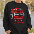 Santas Favorite Medical Assistant Christmas Sweatshirt Gifts for Him