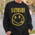 Satoshi Nakamoto Gelbes Lächeln Sweatshirt Geschenke für Ihn