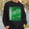 Saudi Arabia Flag Vintage Distressed Saudi Arabia Sweatshirt Gifts for Him