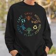 Save Bees Rescue Animals Recycle Plastic Earth Day 2024 Sweatshirt Gifts for Him