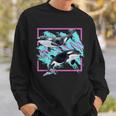Save Whales 90S Orca Ocean Animals Chart Mammals Guide Eco Sweatshirt Gifts for Him