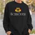 Schröder Surname German Family Name Heraldic Eagle Flag Sweatshirt Gifts for Him