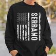 Serrano Last Name Surname Team Serrano Family Reunion Sweatshirt Gifts for Him