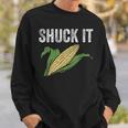 Shuck It Farmer Corn Lover Market Festival Sweatshirt Gifts for Him