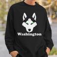 Siberian Huskies Dog Owner State Washington Husky Sweatshirt Gifts for Him