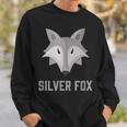 Silberfuchs Grafik Sweatshirt Unisex, Elegantes Design mit Fuchs-Motiv Geschenke für Ihn