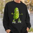 Skater Pickle Kostüm Für Inlineskating Liebhaber Sweatshirt Geschenke für Ihn
