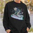 Skeleton Dj Music Mixer Record Decks Musician Music Lover Sweatshirt Gifts for Him