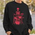 Skeleton Drummer On Drums For Musicians Sweatshirt Geschenke für Ihn