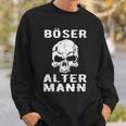 Skull Biker Intage Skull Evil Old Man Sweatshirt Geschenke für Ihn