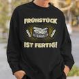 Snus Frühstück Ist Fertig Chew Tobacco Nicotine Snus Sweatshirt Geschenke für Ihn